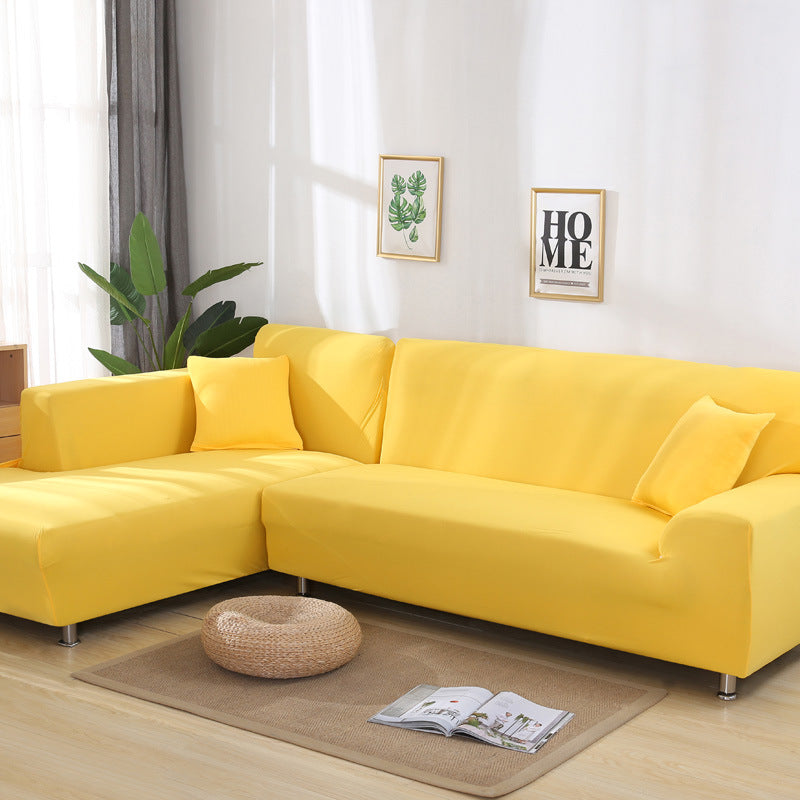 High-Quality Solid Color Elastic Stretchable Sofa Cover