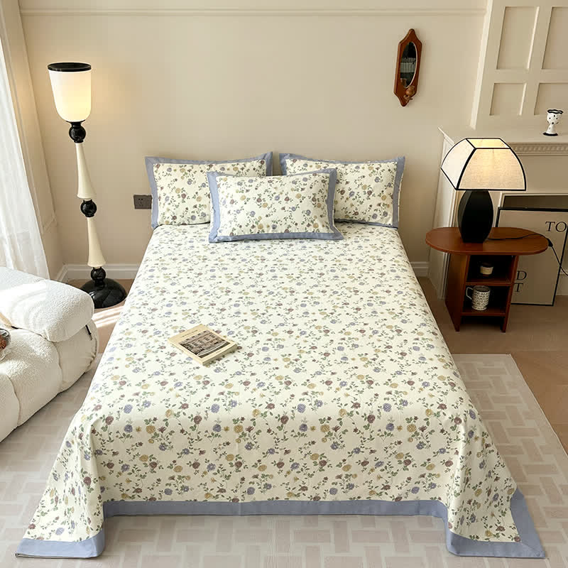 Exquisite Luxurious Breathable Rose Cotton Coverlet