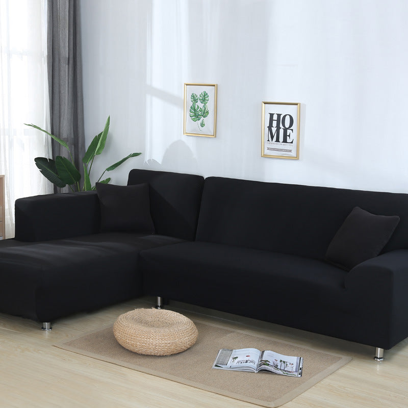 High-Quality Solid Color Elastic Stretchable Sofa Cover