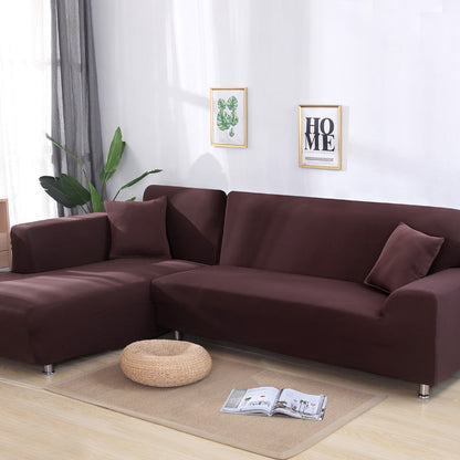 High-Quality Solid Color Elastic Stretchable Sofa Cover