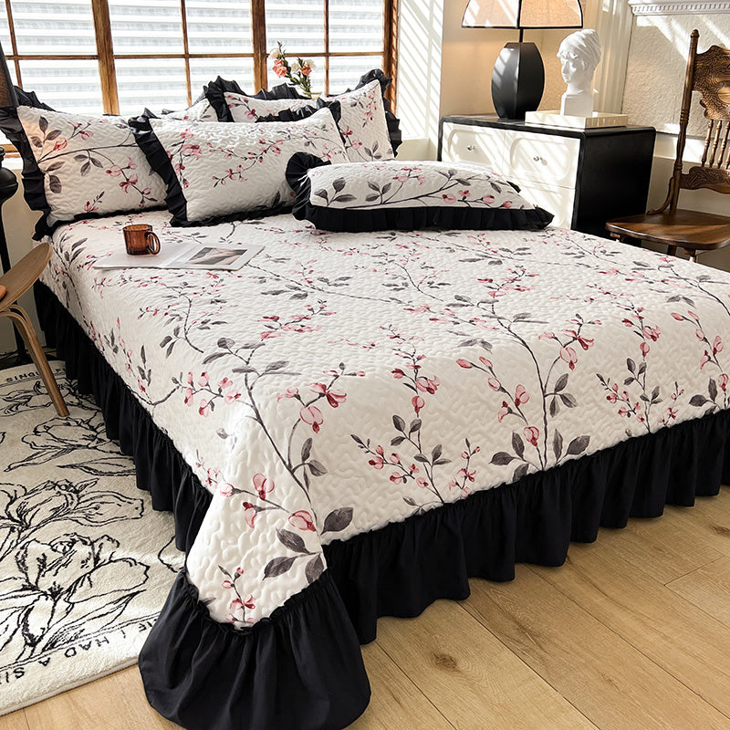 Exquisite High-End Four-Season Bed Cover in French Hepburn Style