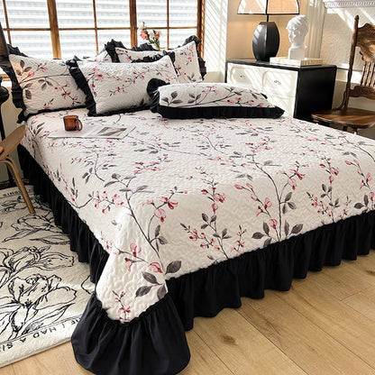 Exquisite High-End Four-Season Bed Cover in French Hepburn Style