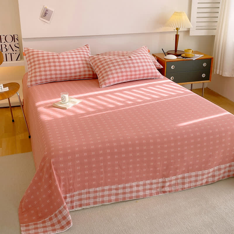 Airy Cotton Gauze Coverlet in Contemporary Style, Ideal for Breathable Comfort