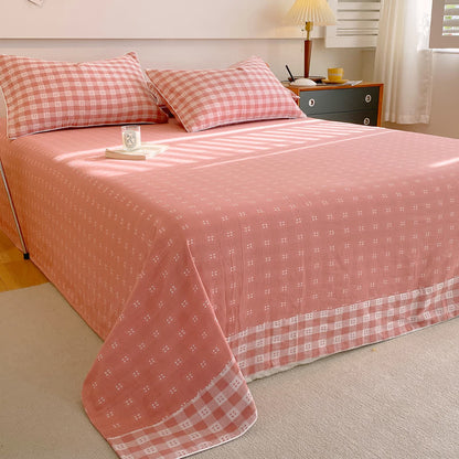 Airy Cotton Gauze Coverlet in Contemporary Style, Ideal for Breathable Comfort