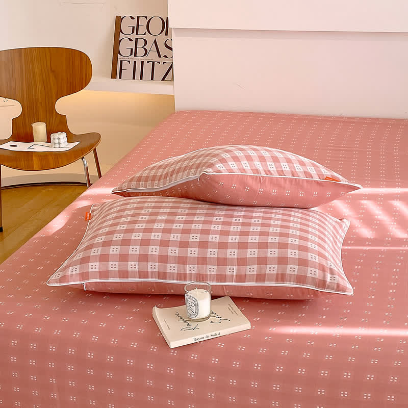 Airy Cotton Gauze Coverlet in Contemporary Style, Ideal for Breathable Comfort