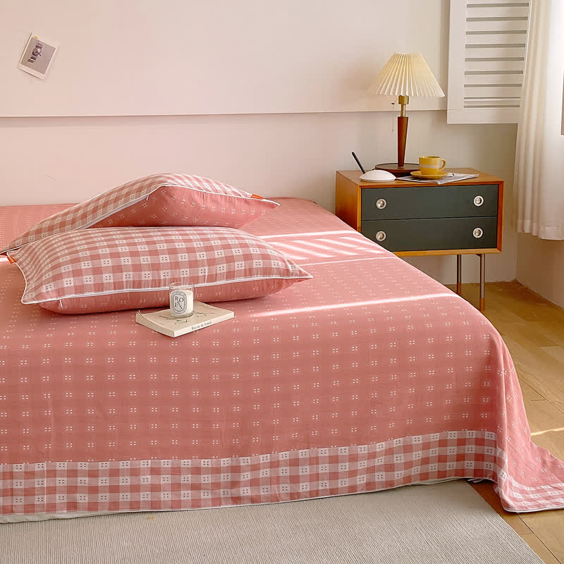 Airy Cotton Gauze Coverlet in Contemporary Style, Ideal for Breathable Comfort