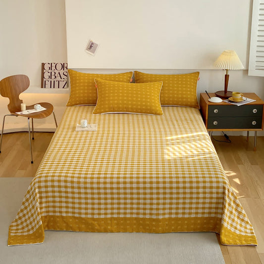 Airy Cotton Gauze Coverlet in Contemporary Style, Ideal for Breathable Comfort