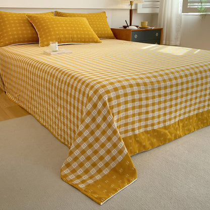 Airy Cotton Gauze Coverlet in Contemporary Style, Ideal for Breathable Comfort