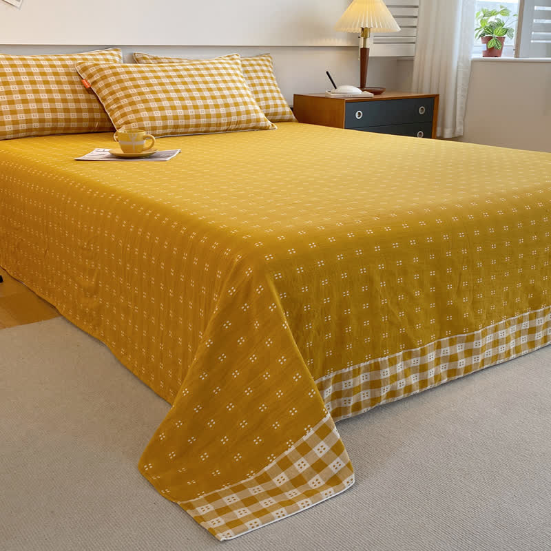 Airy Cotton Gauze Coverlet in Contemporary Style, Ideal for Breathable Comfort