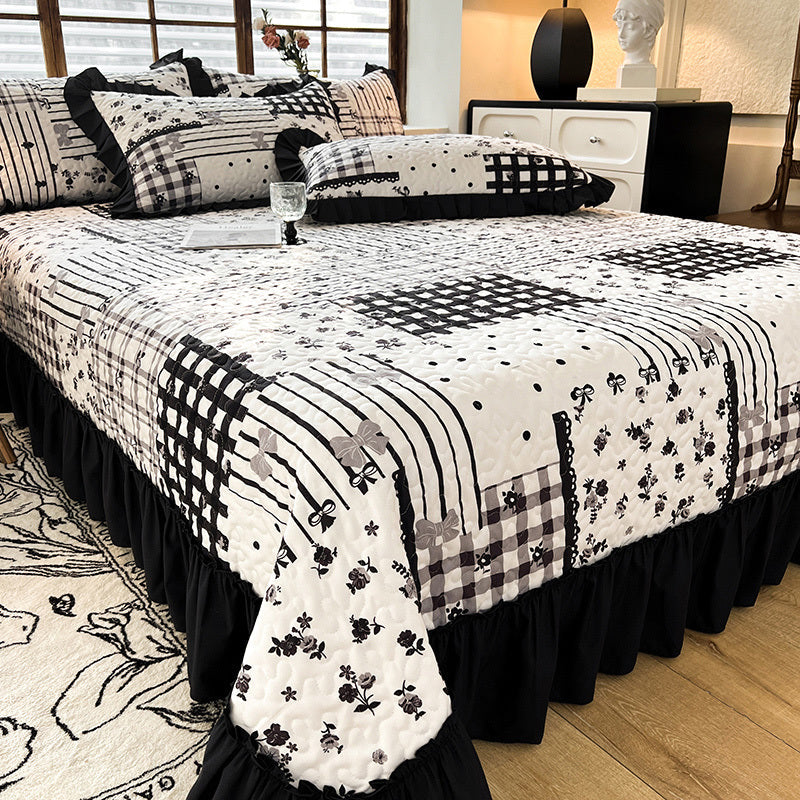 Exquisite High-End Four-Season Bed Cover in French Hepburn Style
