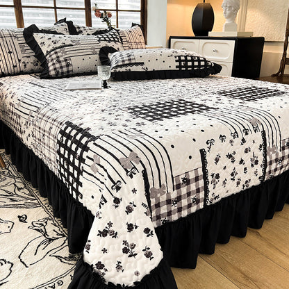 Exquisite High-End Four-Season Bed Cover in French Hepburn Style