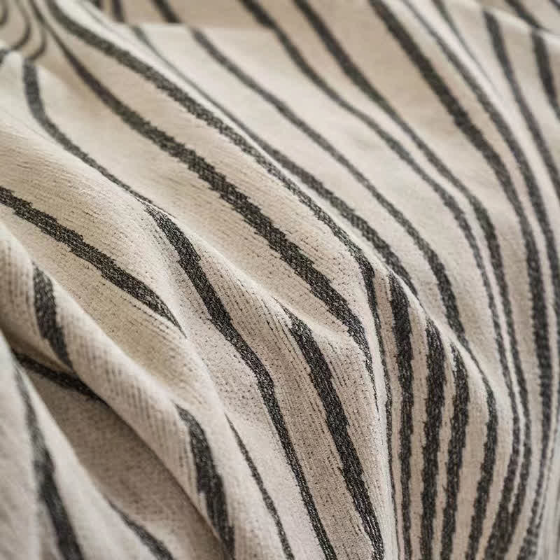CozyCote Chenille Abstract Stripe Sofa Protector - High Elasticity & Skin-Friendly