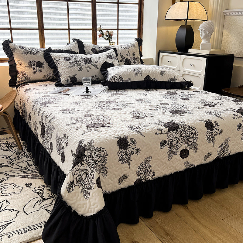 Exquisite High-End Four-Season Bed Cover in French Hepburn Style