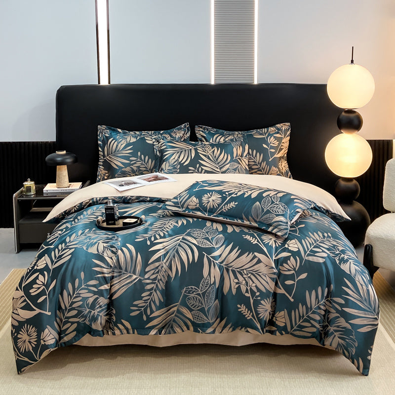Exquisite Light Luxury European Jacquard Four-Piece Bedding Set