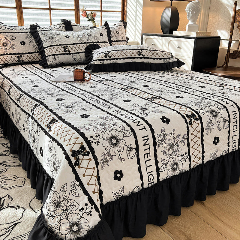 Exquisite High-End Four-Season Bed Cover in French Hepburn Style