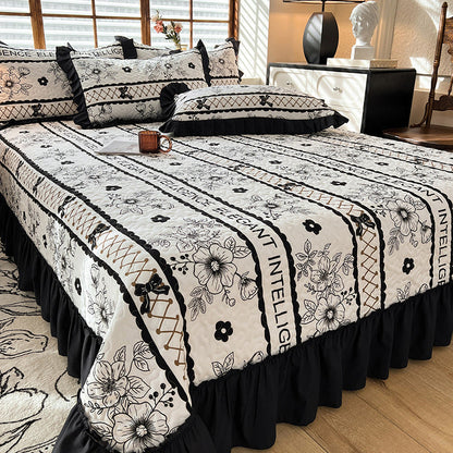 Exquisite High-End Four-Season Bed Cover in French Hepburn Style
