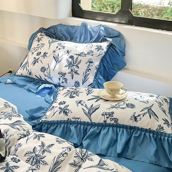 Elegant French Romantic Pleated Pillowcase for a Dreamy Sleep
