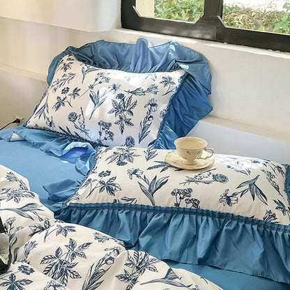 Elegant French Romantic Pleated Pillowcase for a Dreamy Sleep