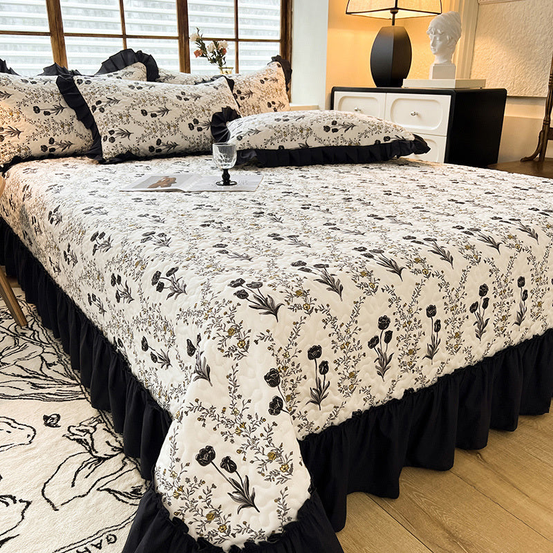 Exquisite High-End Four-Season Bed Cover in French Hepburn Style