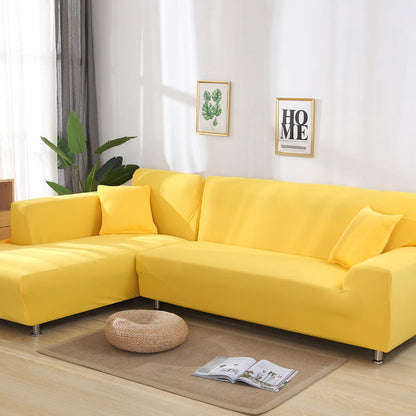 High-Quality Solid Color Elastic Stretchable Sofa Cover