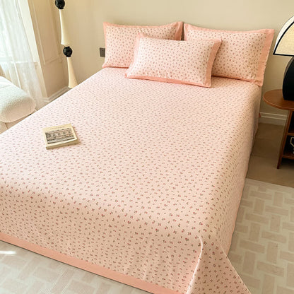 Exquisite Pure Cotton Elegant Rose Soft Coverlet