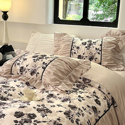 Elegant French Romantic Pleated Pillowcase for a Dreamy Sleep