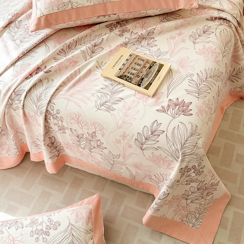 Premium Pure Cotton Pastoral Style Luxurious Coverlet