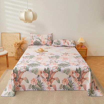 Highly Breathable Pure Cotton Coverlet in Exotic Rainforest Style for a Refreshing Sleep