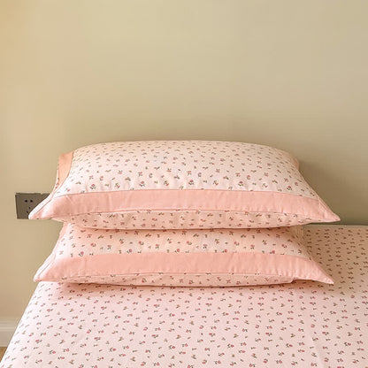 Exquisite Pure Cotton Elegant Rose Soft Coverlet