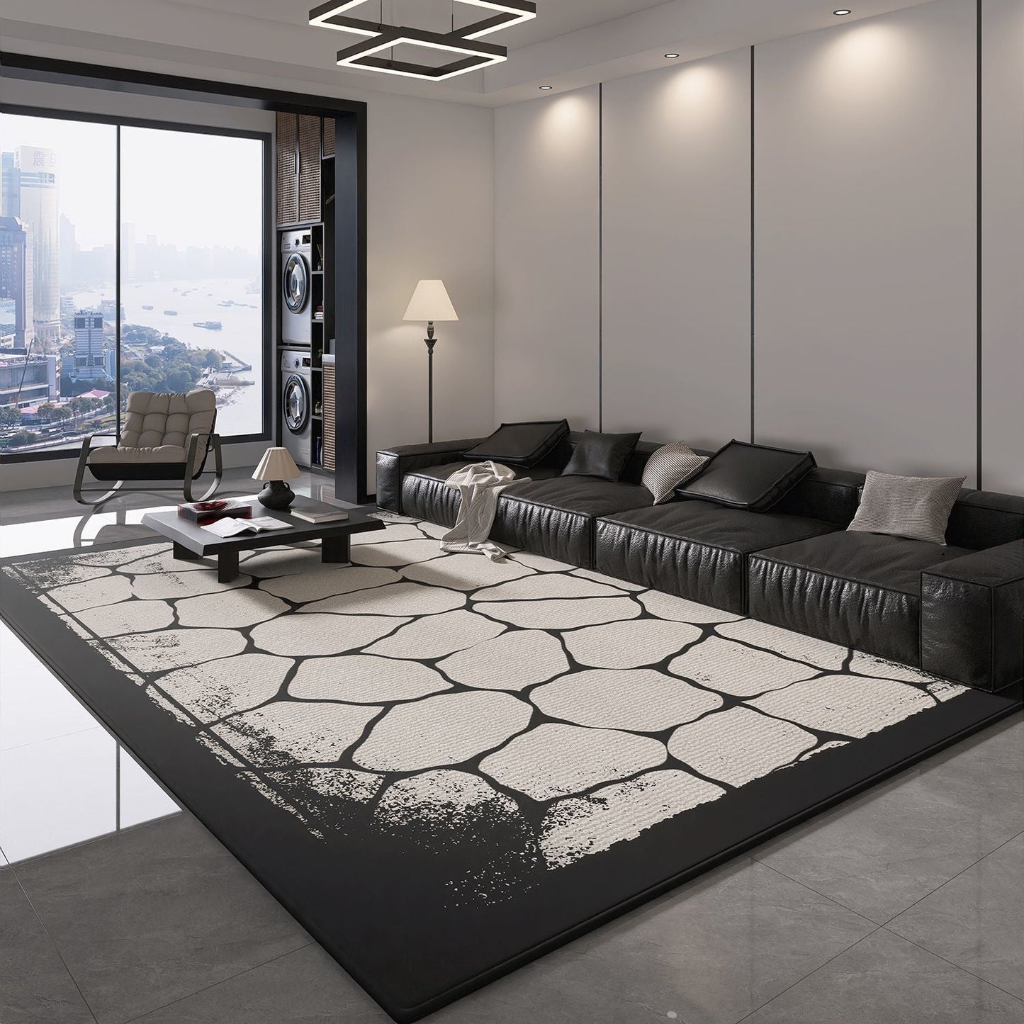 Large Area Simple & Luxurious High-End Bedroom Thickened Sofa Room Coffee Table Floor Mat and Bedside Blanket