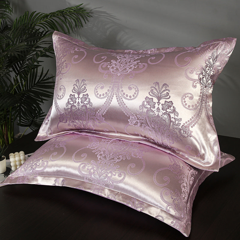 Luxurious European Jacquard Pillowcase for a Stylish Sleep Experience