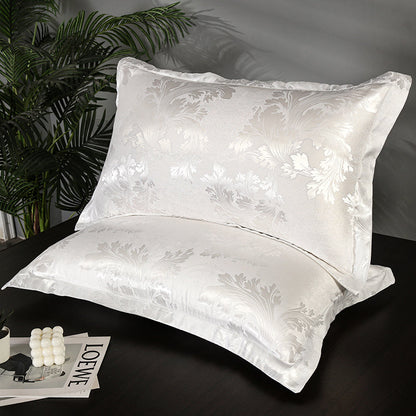 Luxurious European Jacquard Pillowcase for a Stylish Sleep Experience