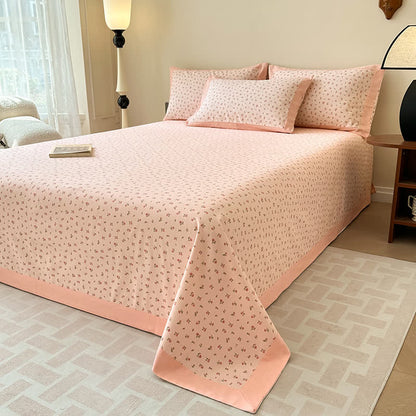 Exquisite Pure Cotton Elegant Rose Soft Coverlet