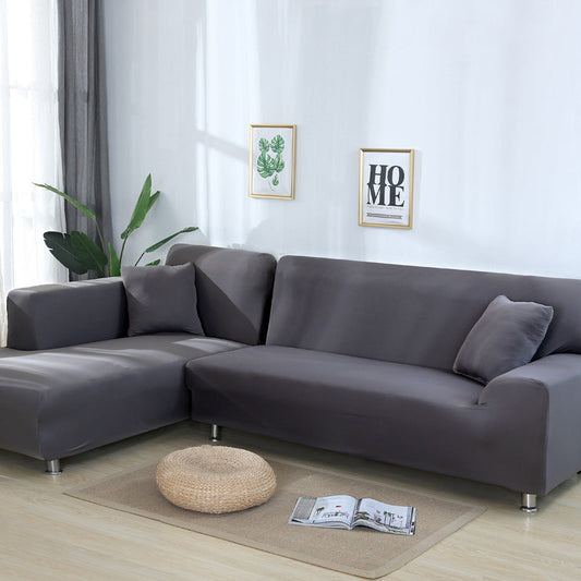 High-Quality Solid Color Elastic Stretchable Sofa Cover