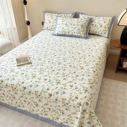 Exquisite Luxurious Breathable Rose Cotton Coverlet