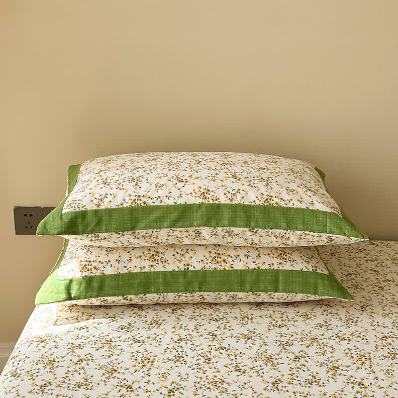 Luxury Pure Cotton Elegant Floral Breathable Coverlet - Hypoallergenic & Durable