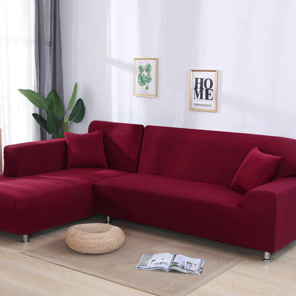 High-Quality Solid Color Elastic Stretchable Sofa Cover