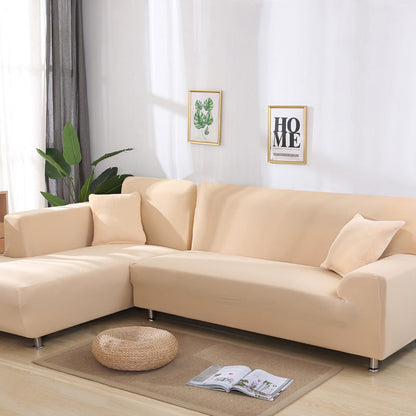High-Quality Solid Color Elastic Stretchable Sofa Cover