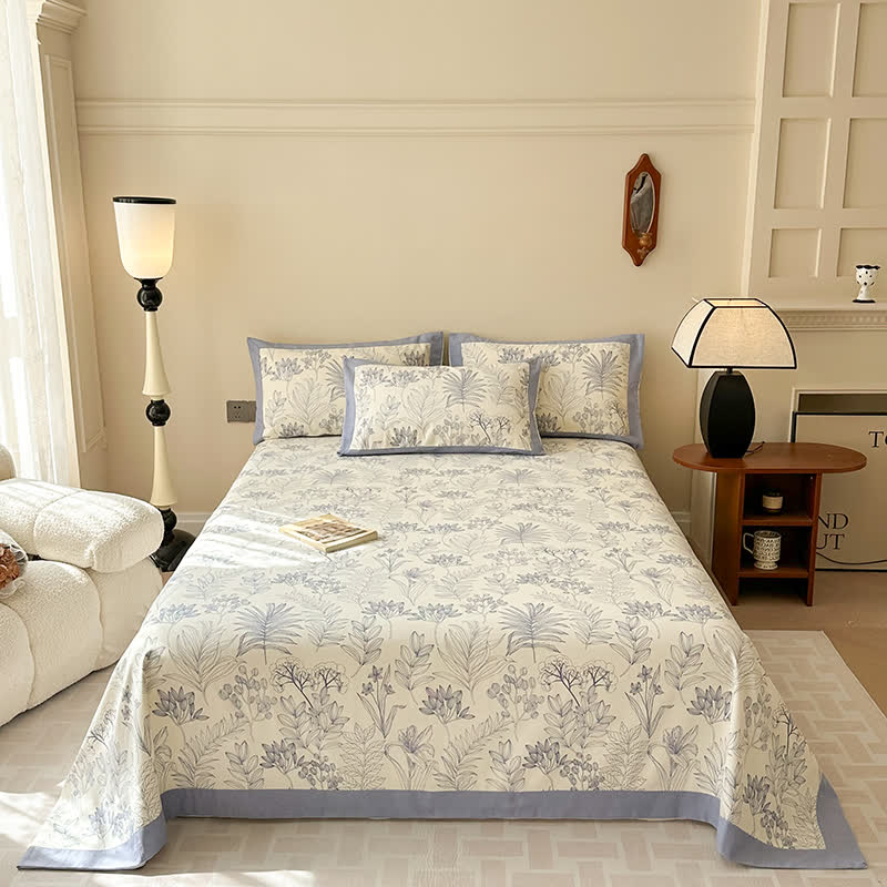 Premium Pure Cotton Pastoral Style Luxurious Coverlet