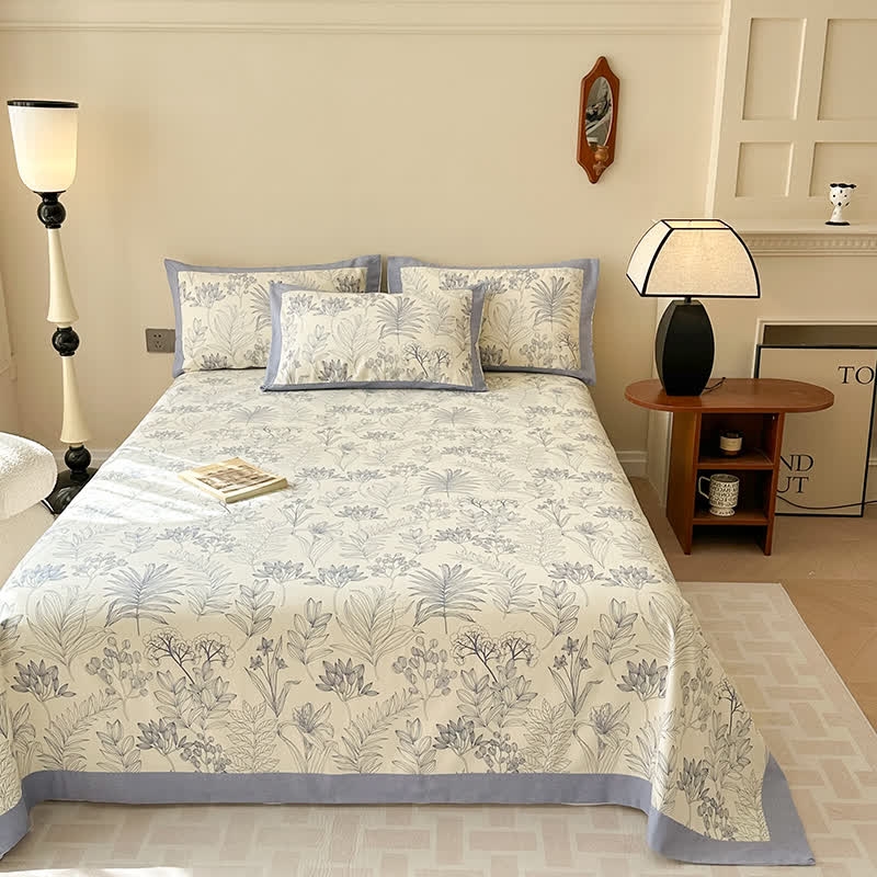 Premium Pure Cotton Pastoral Style Luxurious Coverlet