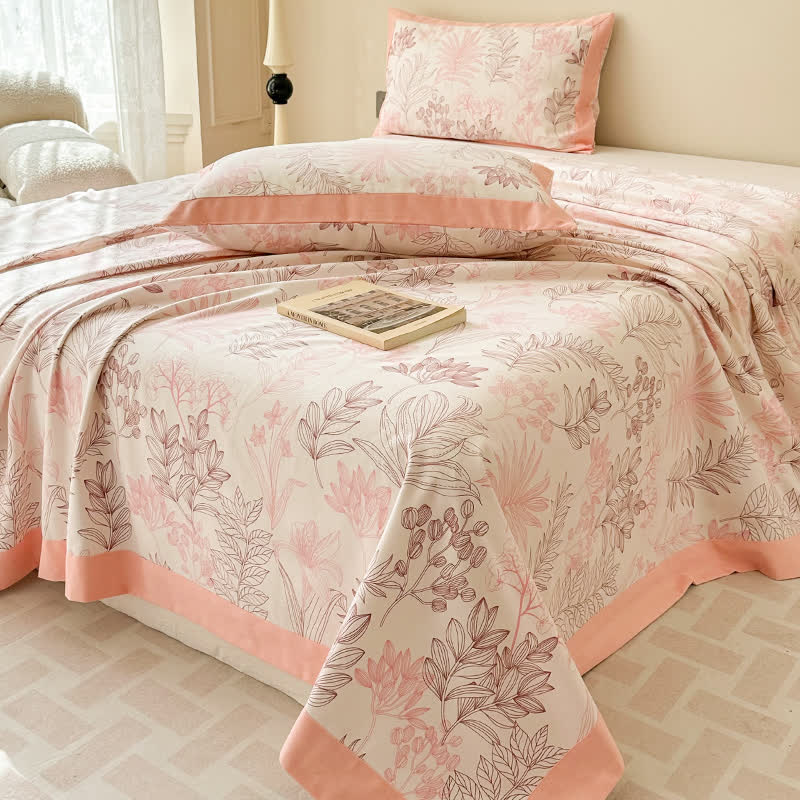 Premium Pure Cotton Pastoral Style Luxurious Coverlet