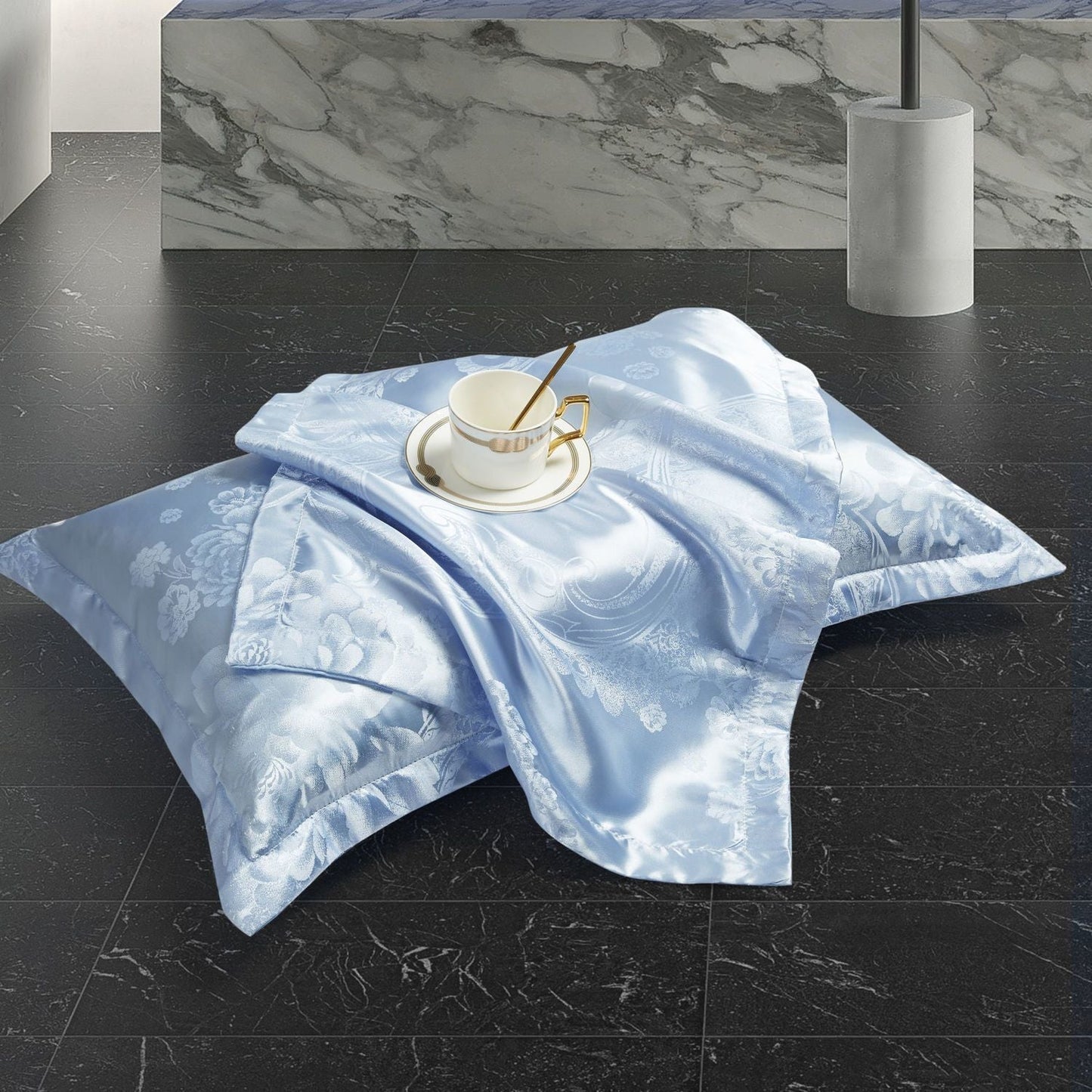 Luxurious European Jacquard Pillowcase for a Stylish Sleep Experience